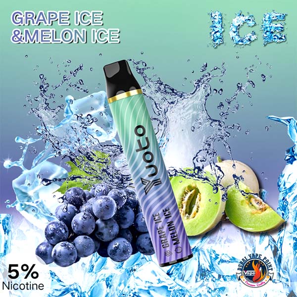 Yuoto 3000 puffs disposable Grape Ice and Melon Ice