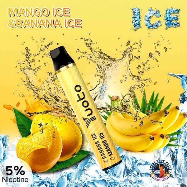 Yuoto 3000 puffs disposable Mango Ice and Banana Ice