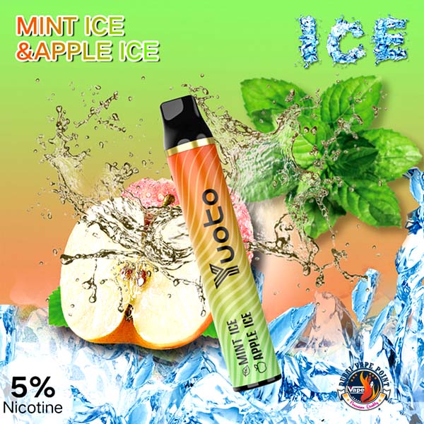 Yuoto 3000 puffs disposable Mint Ice and apple Ice