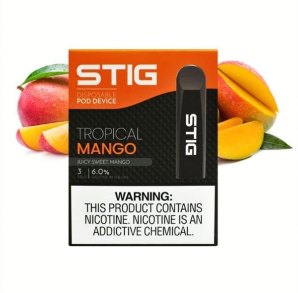 VGOD Tropical Mango STIG Disposable vape Pod Device 3 Pack