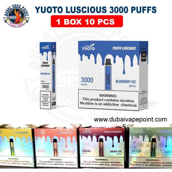 Yuoto Luscious 3000 Puffs Disposable Vape