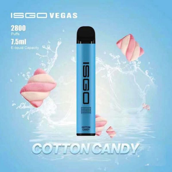 ISGO VEGAS Cotton Candy Disposable Pod 2800 Puffs