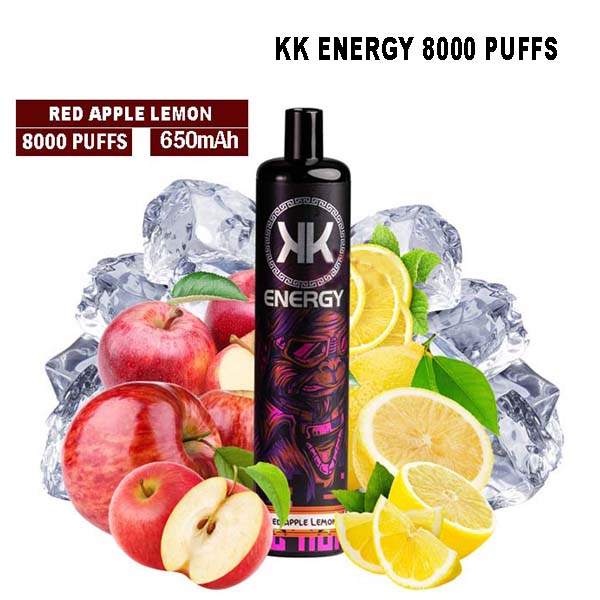 KK Energy 8000 Puffs- Red Apple Lemon-