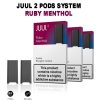 JUUL2 Ruby Menthol Pods 18mg
