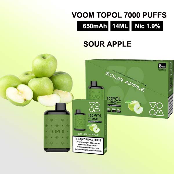 VOOM TOPOL 7000 puffs disposable vape